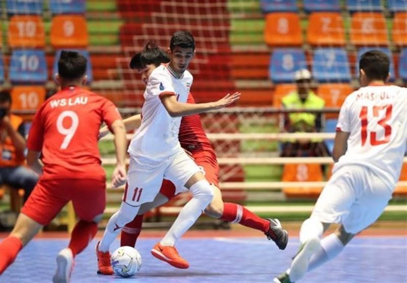 پیروزی پُرگل تیم فوتسال زیر 20سال ایران مقابل بزرگسالان مالزی