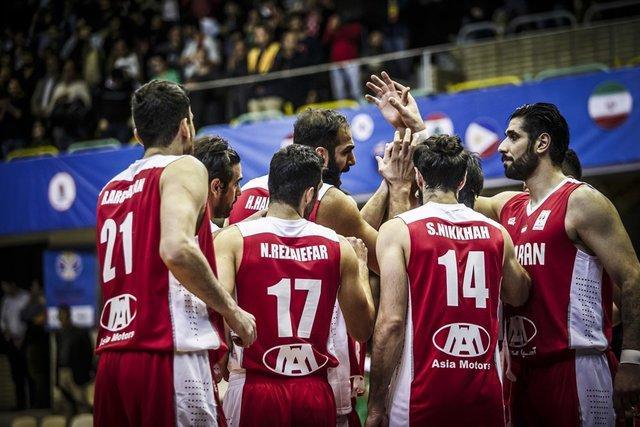 رقابت تیم ملی بسکتبال ایران برابر قزاقستان در آزادی