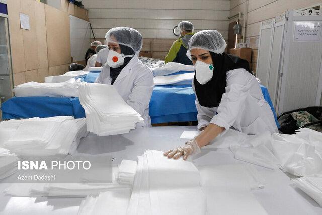 تعطیلی برخی کارخانجات تولید ماسک سه لایه در اصفهان به دلیل نبود مواد اولیه